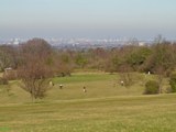 Central London seen from Epsom Downs