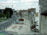 Southampton City walls, the water used to come up to them, hence the boat