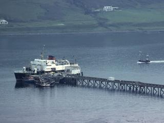 Uig, Skye, with Hebrides at the pier