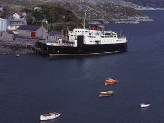 Tarbet Harris, with Hebrides at the old pier