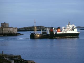 Castlebay Barra with Claymore